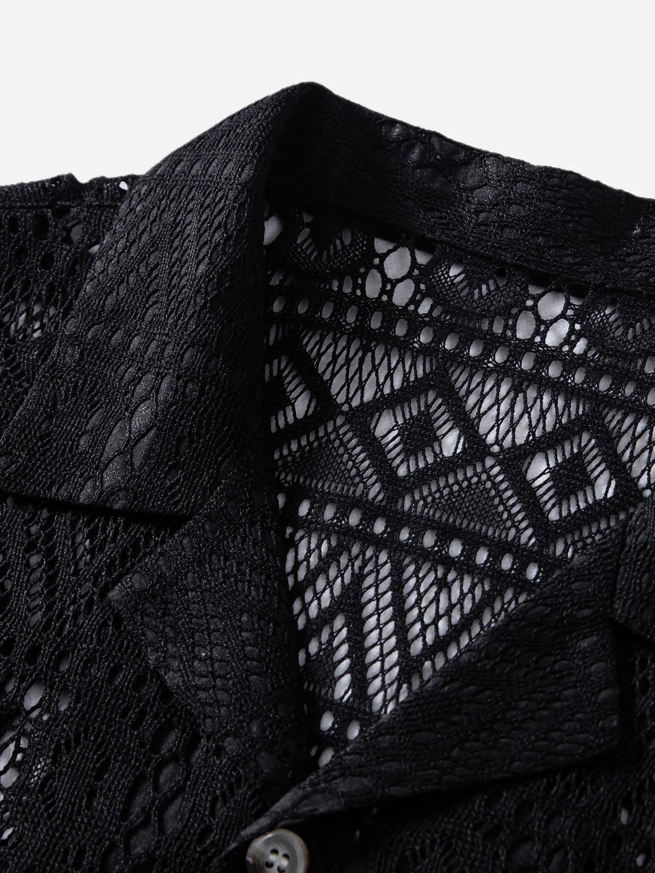 Valeriano® | Short Sleeve Geometry Textured Cuban Shirt - Image 6