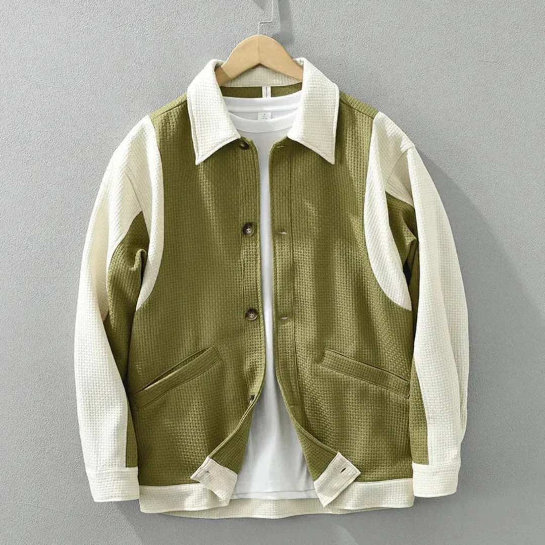 Valerio | Tone Waffle Textured Jacket
