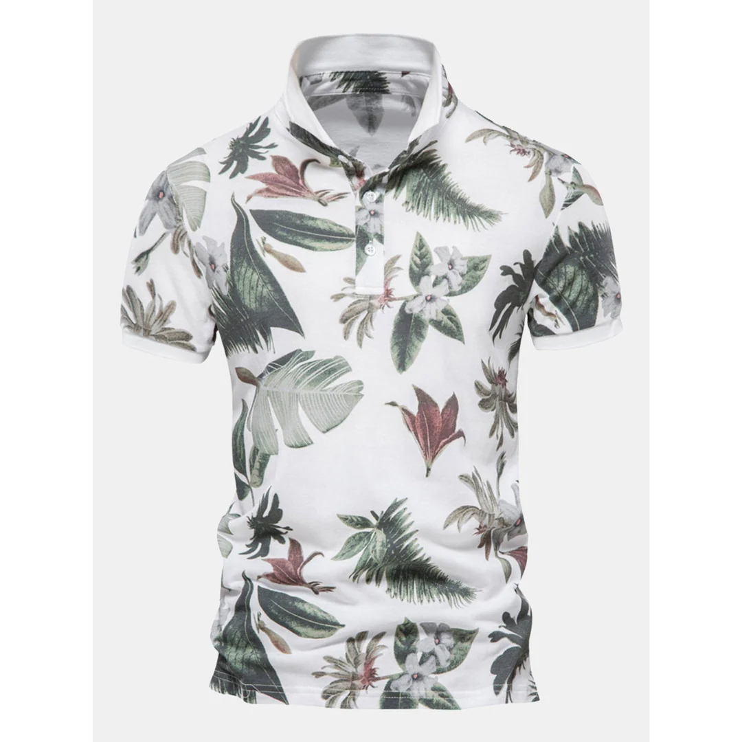 Vance® | Floral Polo Shirt For Men - Image 2
