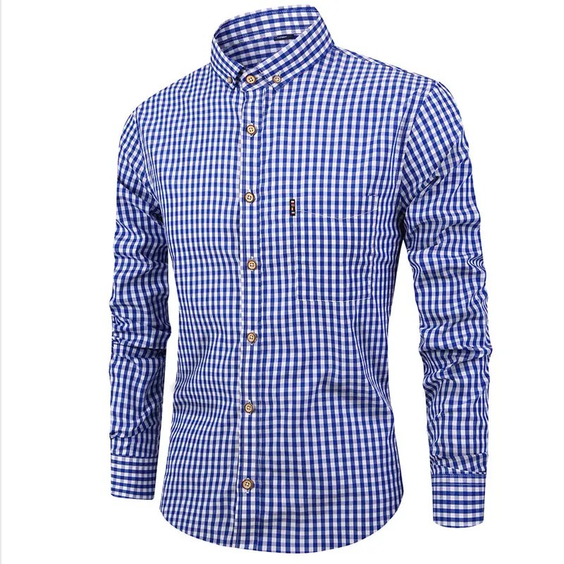 Vance | Elegant Plaid Cotton Shirt - Image 2