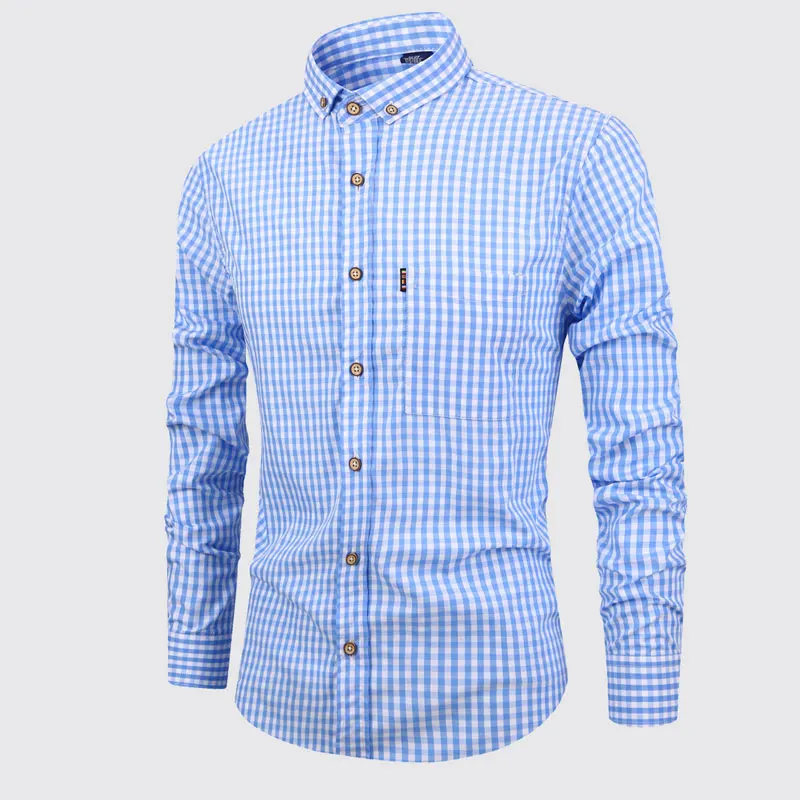 Vance | Elegant Plaid Cotton Shirt - Image 3