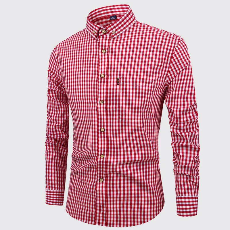 Vance | Elegant Plaid Cotton Shirt - Image 5