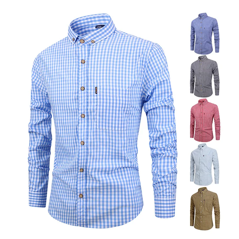 Vance | Elegant Plaid Cotton Shirt - Image 6