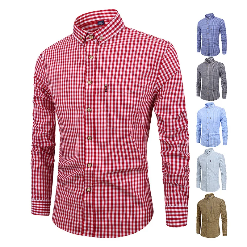 Vance | Elegant Plaid Cotton Shirt - Image 7
