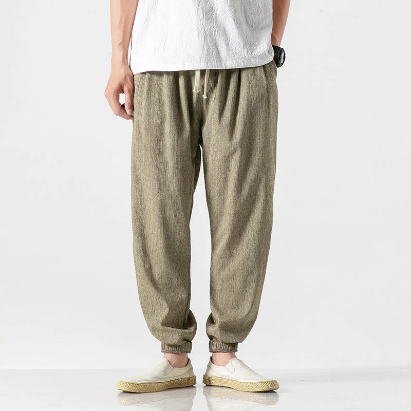 Vasco | Eleganza Linen Joggers - Image 3