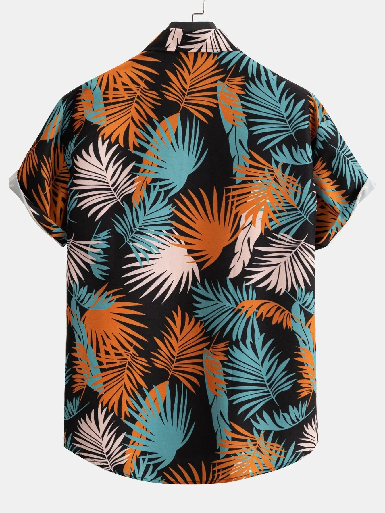 Venancio® | Leaf Print Button Up Shirt - Image 4