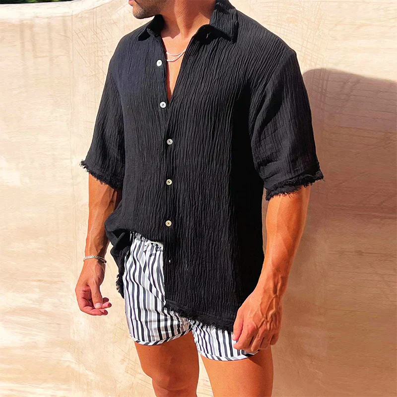 Venancio® | Stylish Ripped Shirt For Men - Image 2