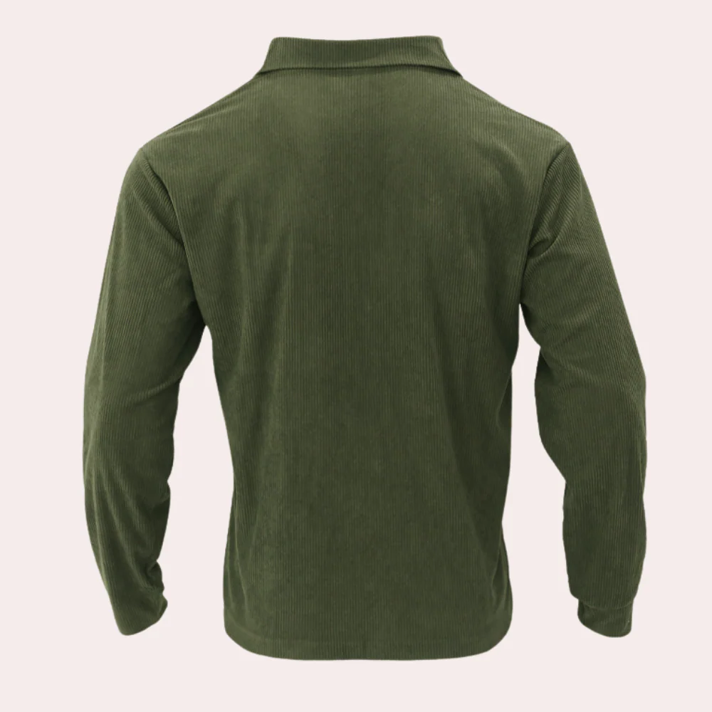 Ventura® | Robust long sleeve corduroy shirt for men - Image 2