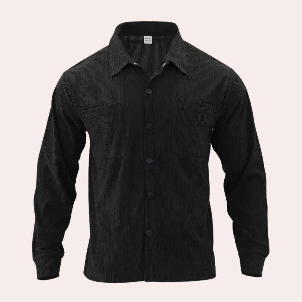Ventura® | Robust long sleeve corduroy shirt for men - Image 6