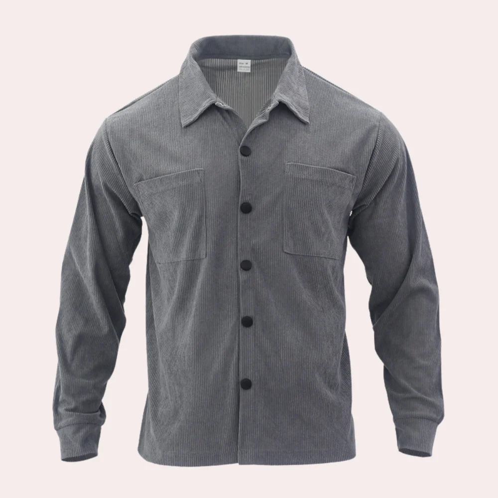 Ventura® | Robust long sleeve corduroy shirt for men - Image 7