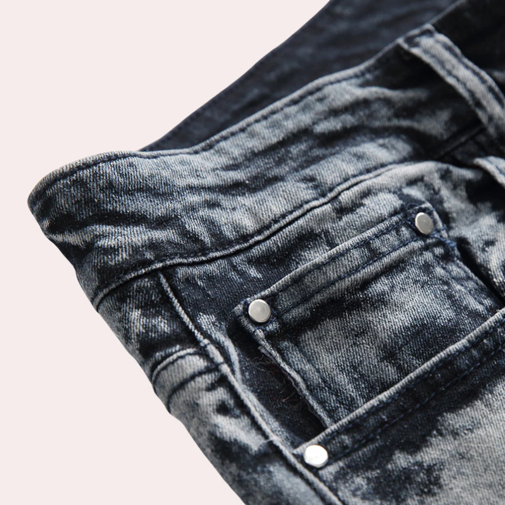 Veremundo® | Fashionable washed men's denim jeans - Image 5