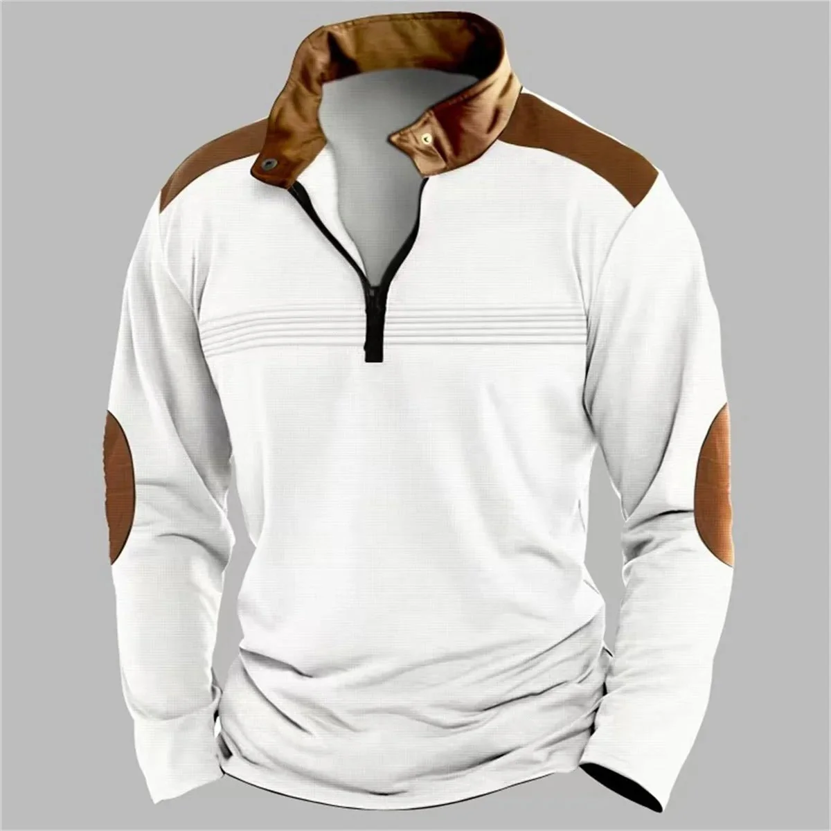 Vicente® | Comfortable Long Sleeve Polo Shirt - Image 2
