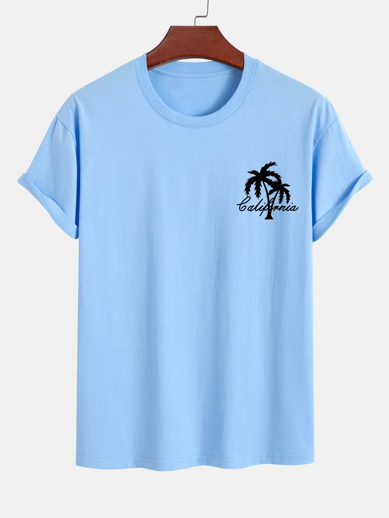 Vicente® | Palm Tree Print Cotton T-Shirt & Swim Shorts - Image 9