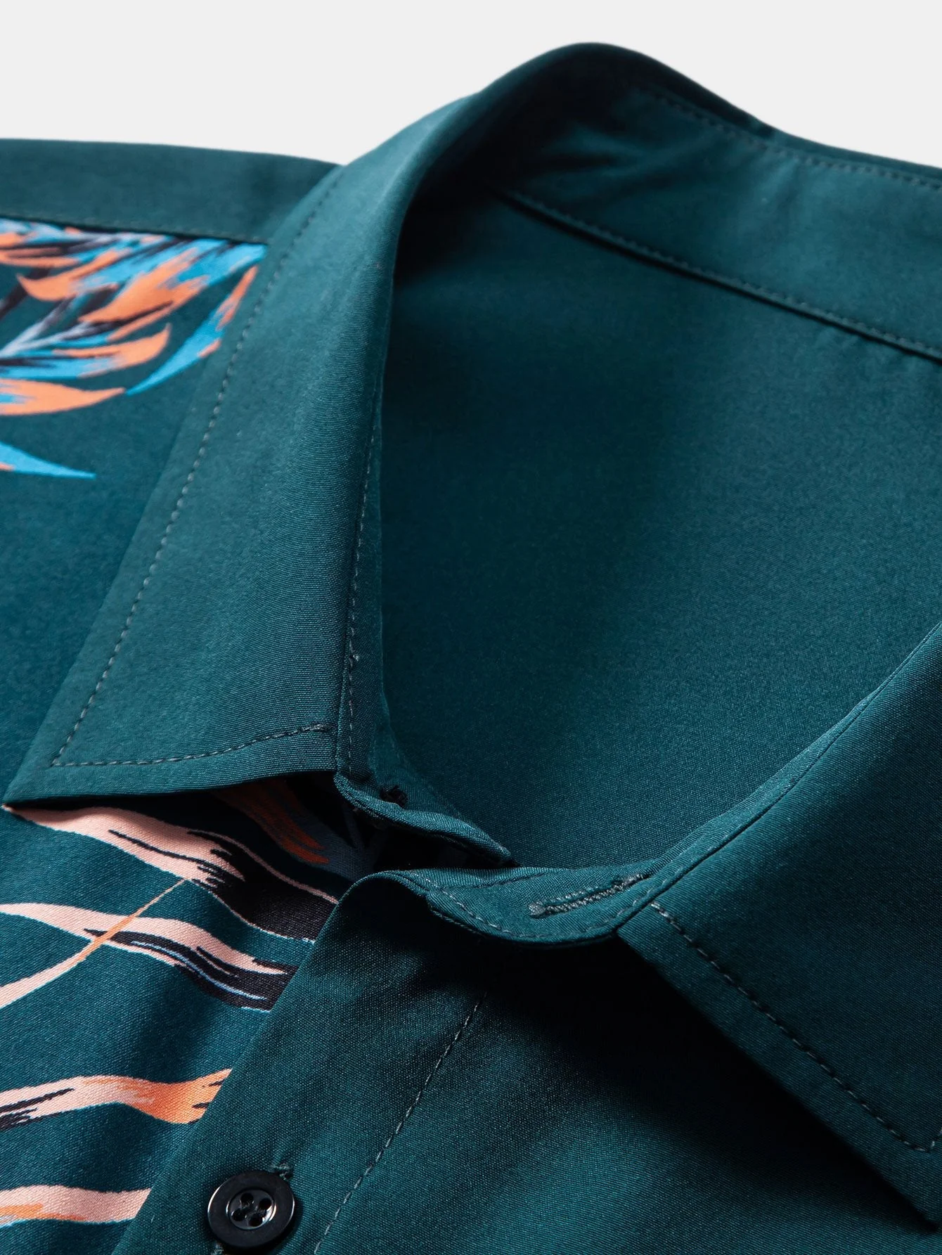 Vicente® | Patchwork Print Button Up Shirt - Image 3