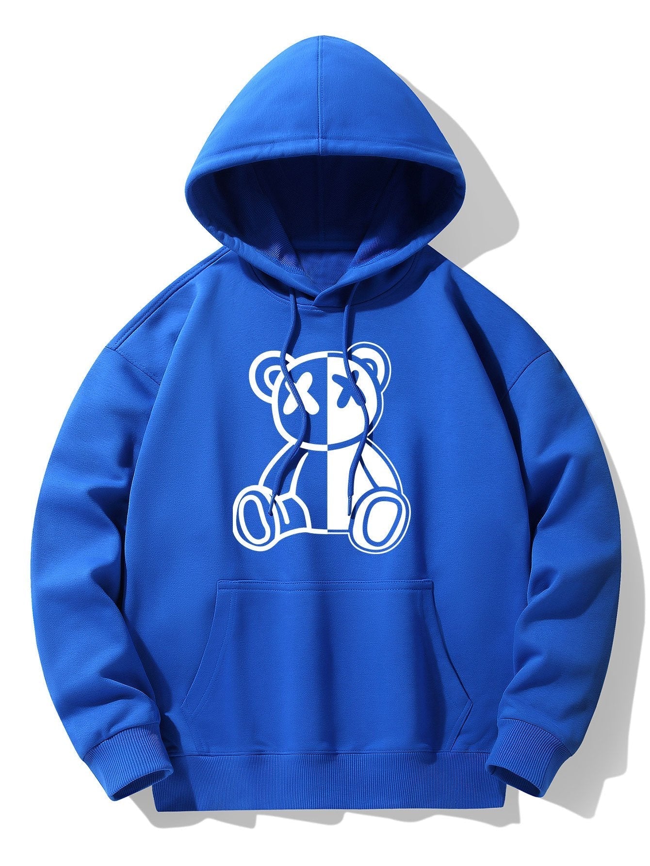Vicente | Bear Print Drop Shoulder Relaxed Hoodie - Image 11