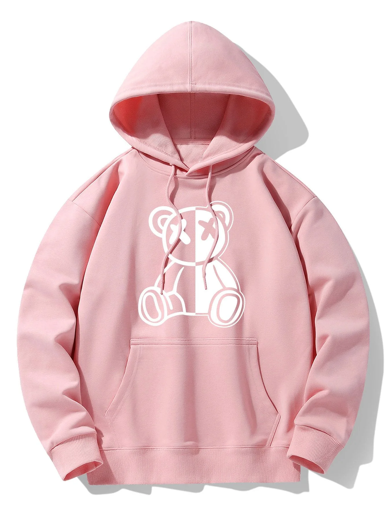 Vicente | Bear Print Drop Shoulder Relaxed Hoodie - Image 6