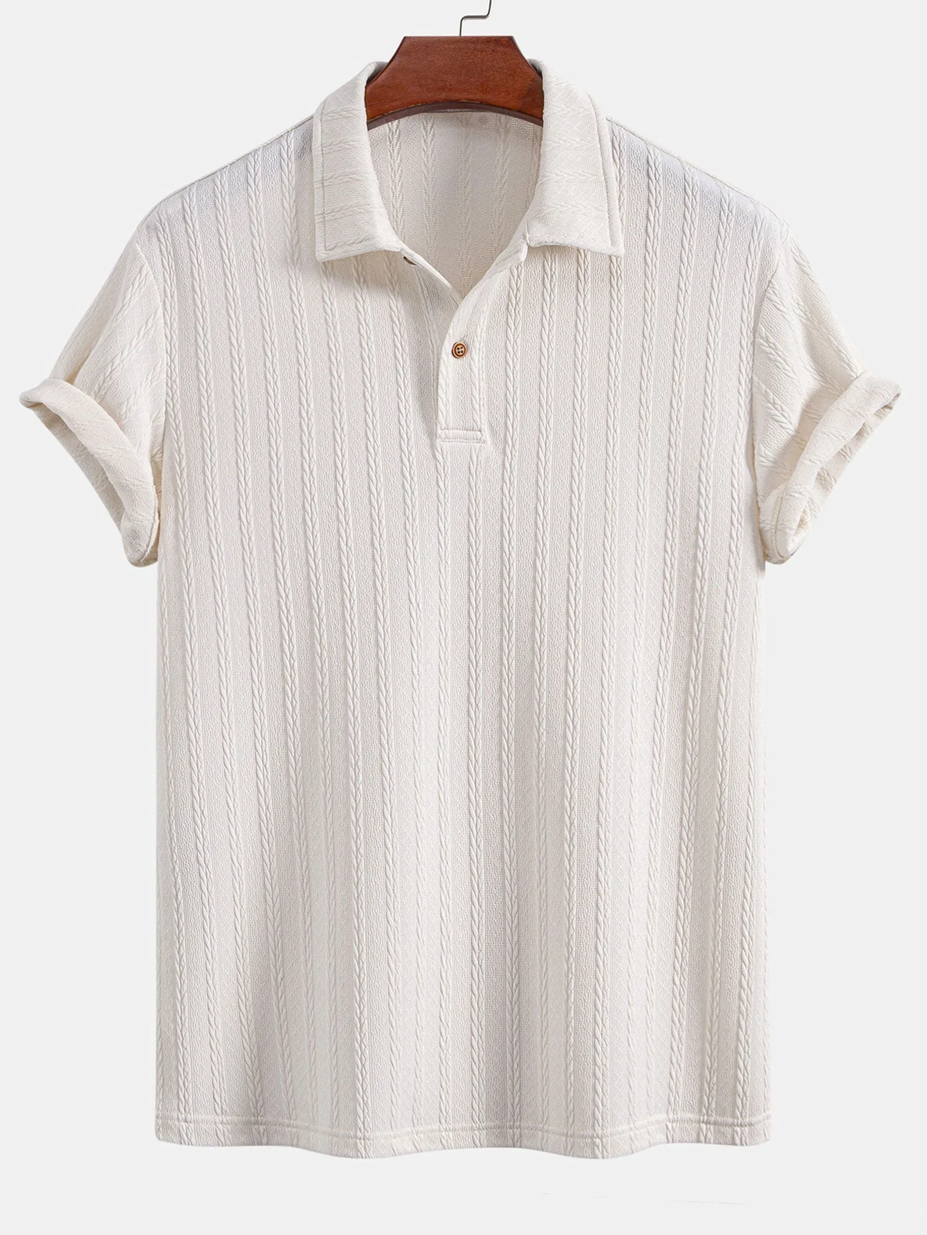 Victor® | Twist Texture Knit Polo Shirt - Image 5