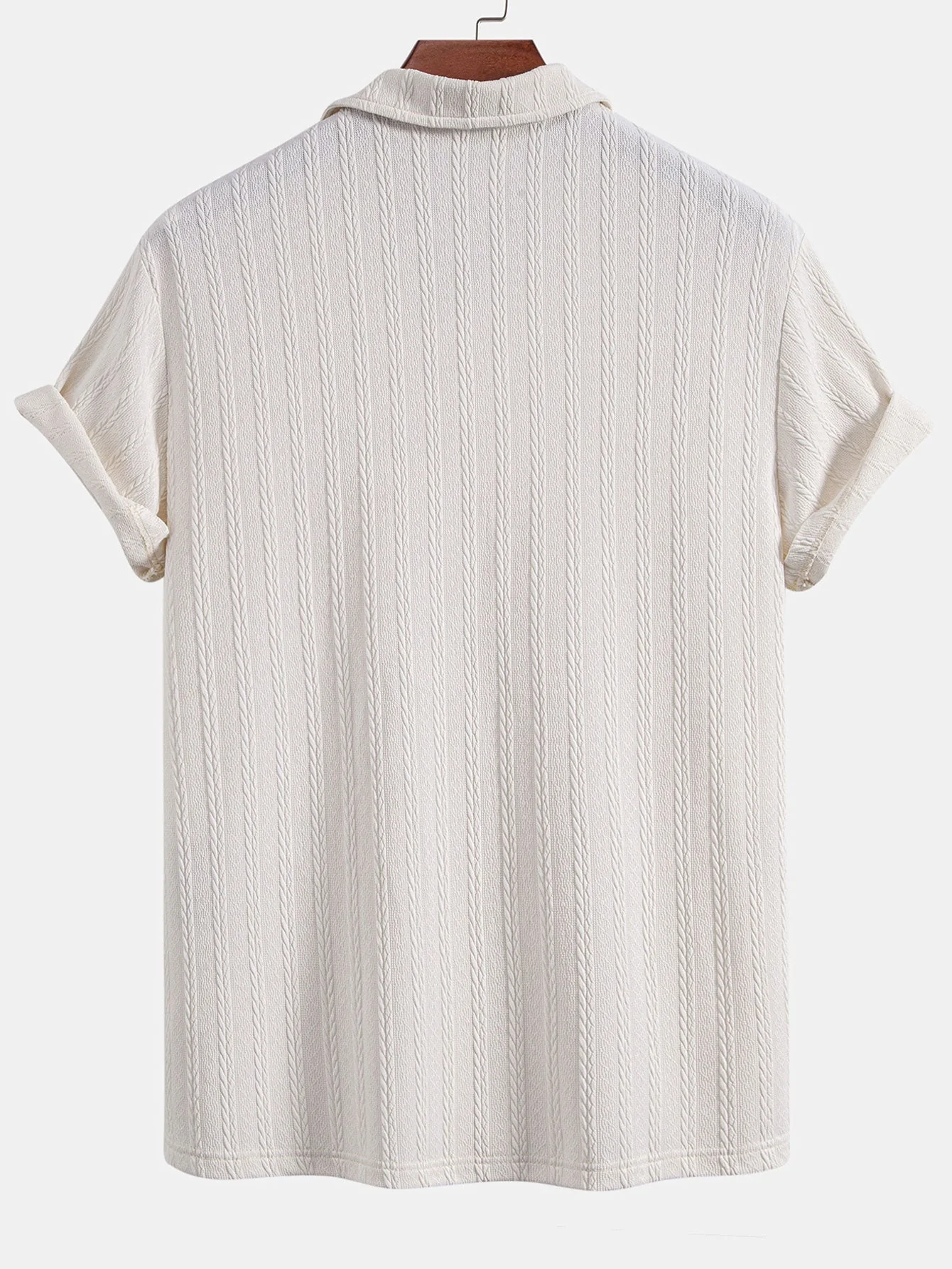 Victor® | Twist Texture Knit Polo Shirt - Image 6