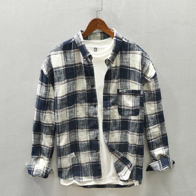 Vince | Elegant Plaid Shirt - Image 4
