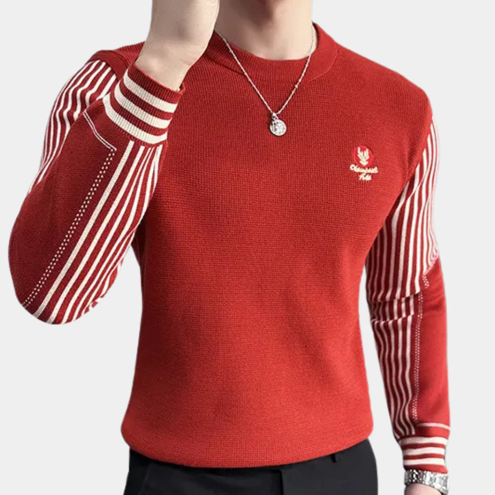 Vincent® | Classy Striped Sweater For Men - Image 2