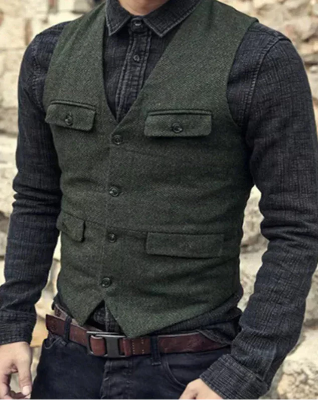 Vincent® | Olive Green Winter Cardigan, Effortless And Stylish - Image 3
