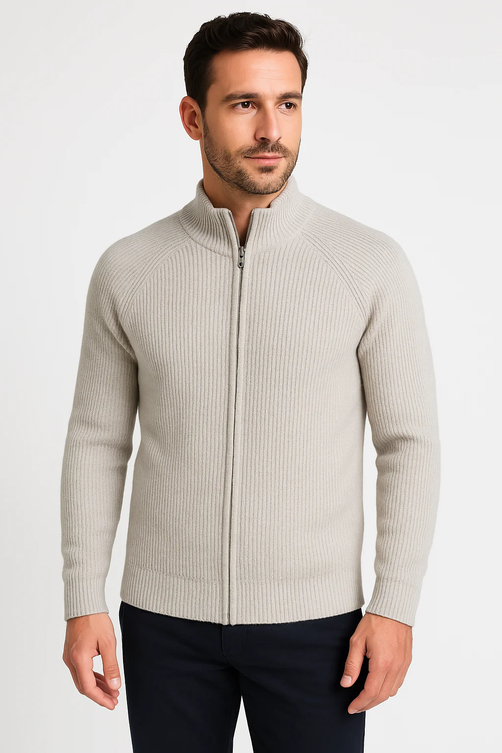 Vital® | Merino Wool Zipped Cardigan - Image 2