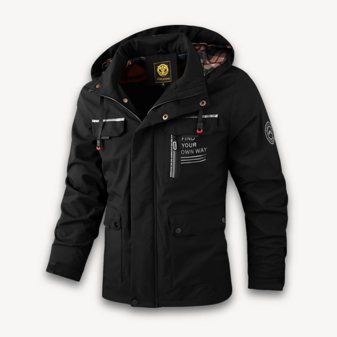 Vlad | Water-repellent hooded jacket with lining - Image 3