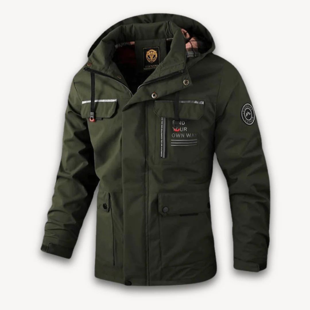 Vlad | Water-repellent hooded jacket with lining - Image 4