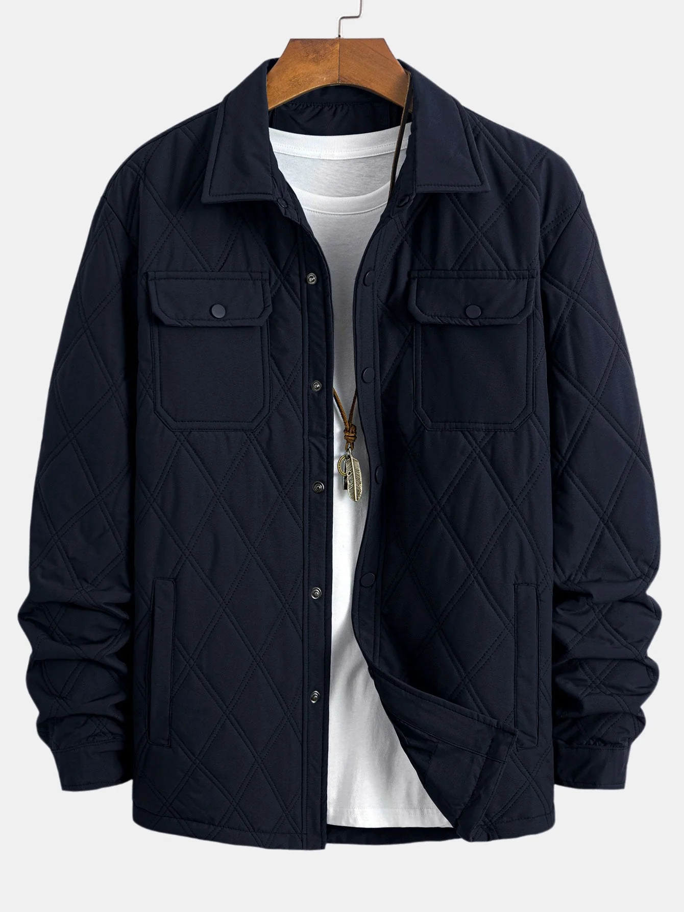 Vladimir® | Embroidered Style: Quilt Shirt With Buttons - Image 7
