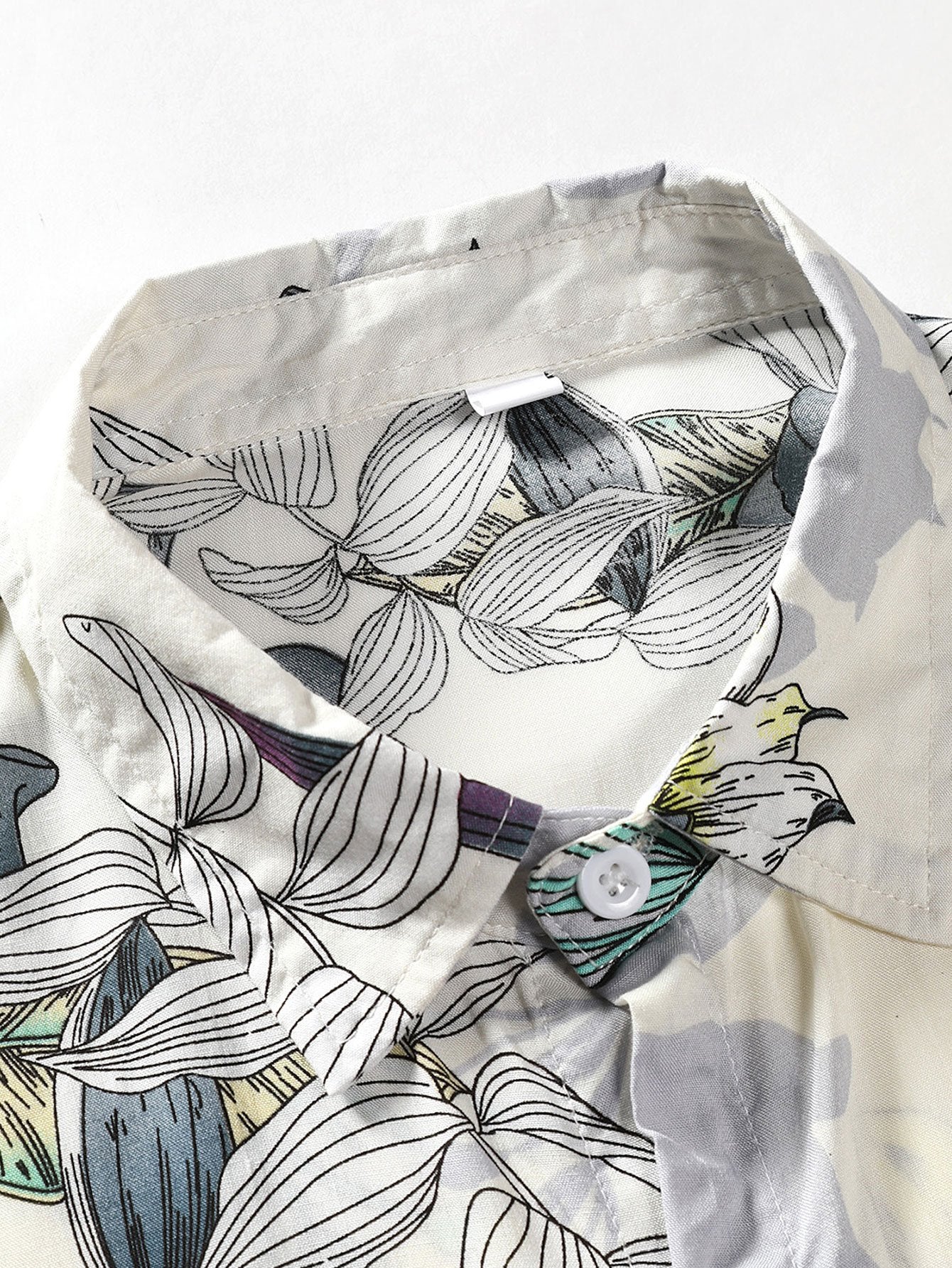 Vladimir® | Viscose Floral Print Button Up Shirt - Image 3