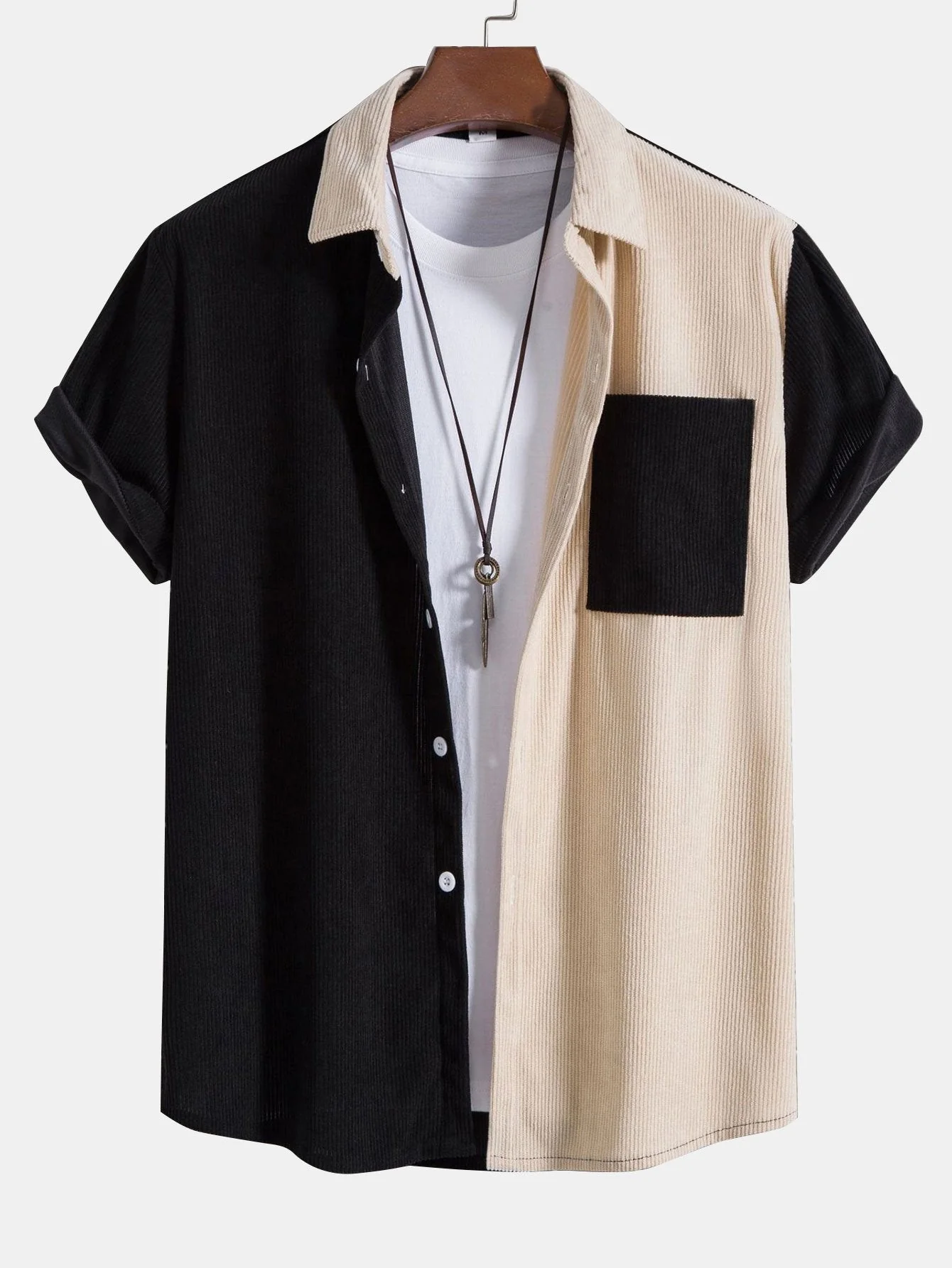 Wade® | Two Tone Corduroy Shirt & Corduroy Shorts - Image 3