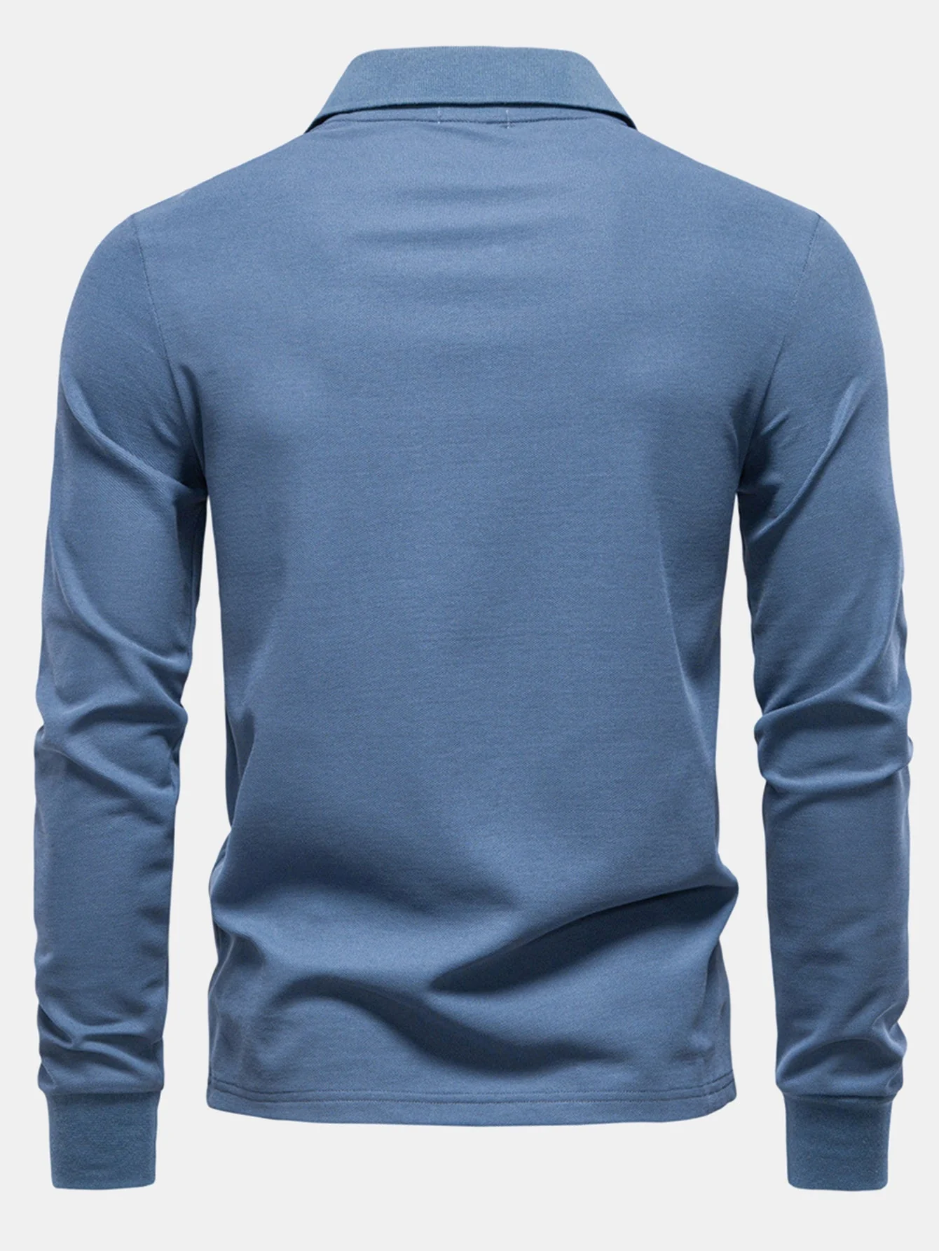 Walter | Long Sleeved Giraffe Embroidery Polo Shirt - Image 3