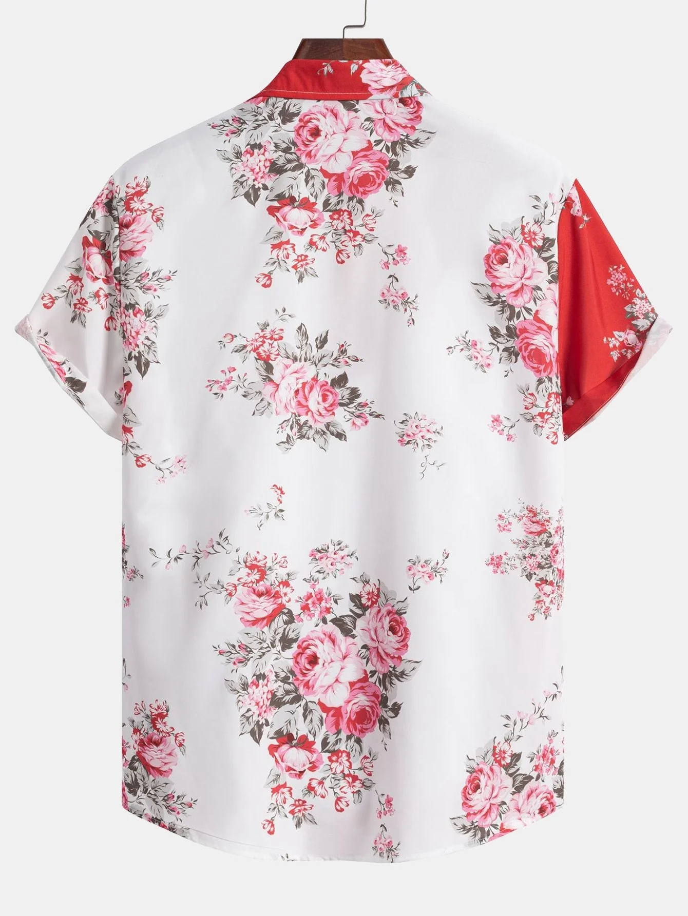 Warren® | Two Tone Rose Print Button Up Shirt - Image 4
