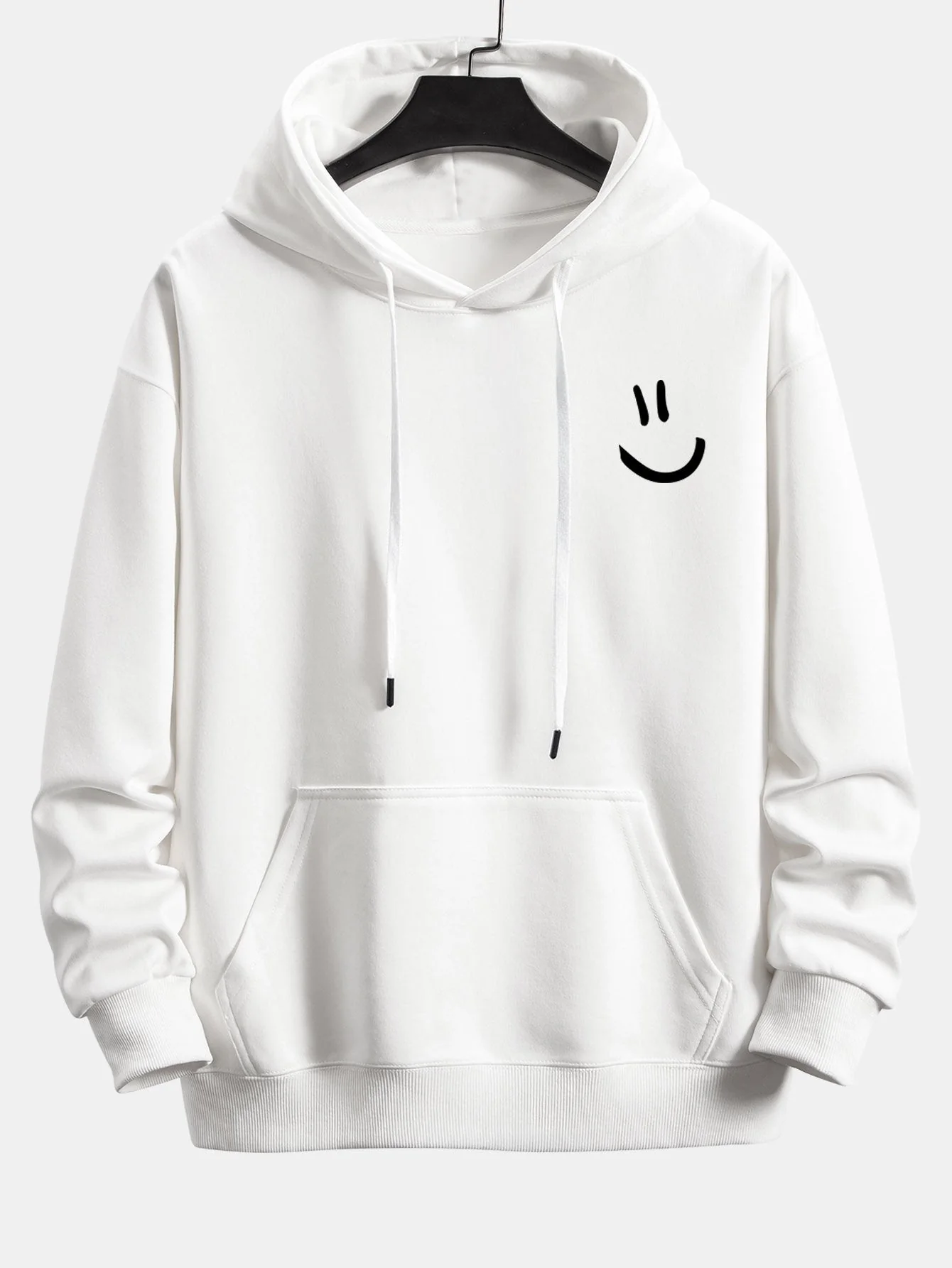 Watson | Smiley Face Print Relax Fit Hoodie - Image 2