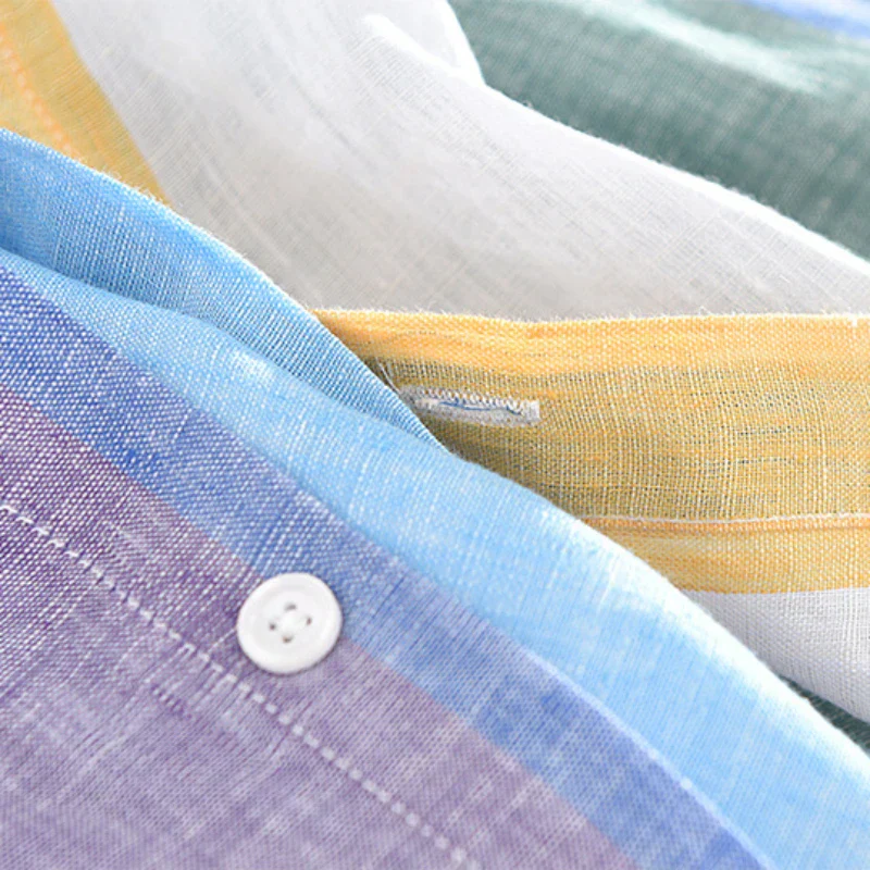 Wayne® | Lightweight Linen Shirt With Stripes - Image 5
