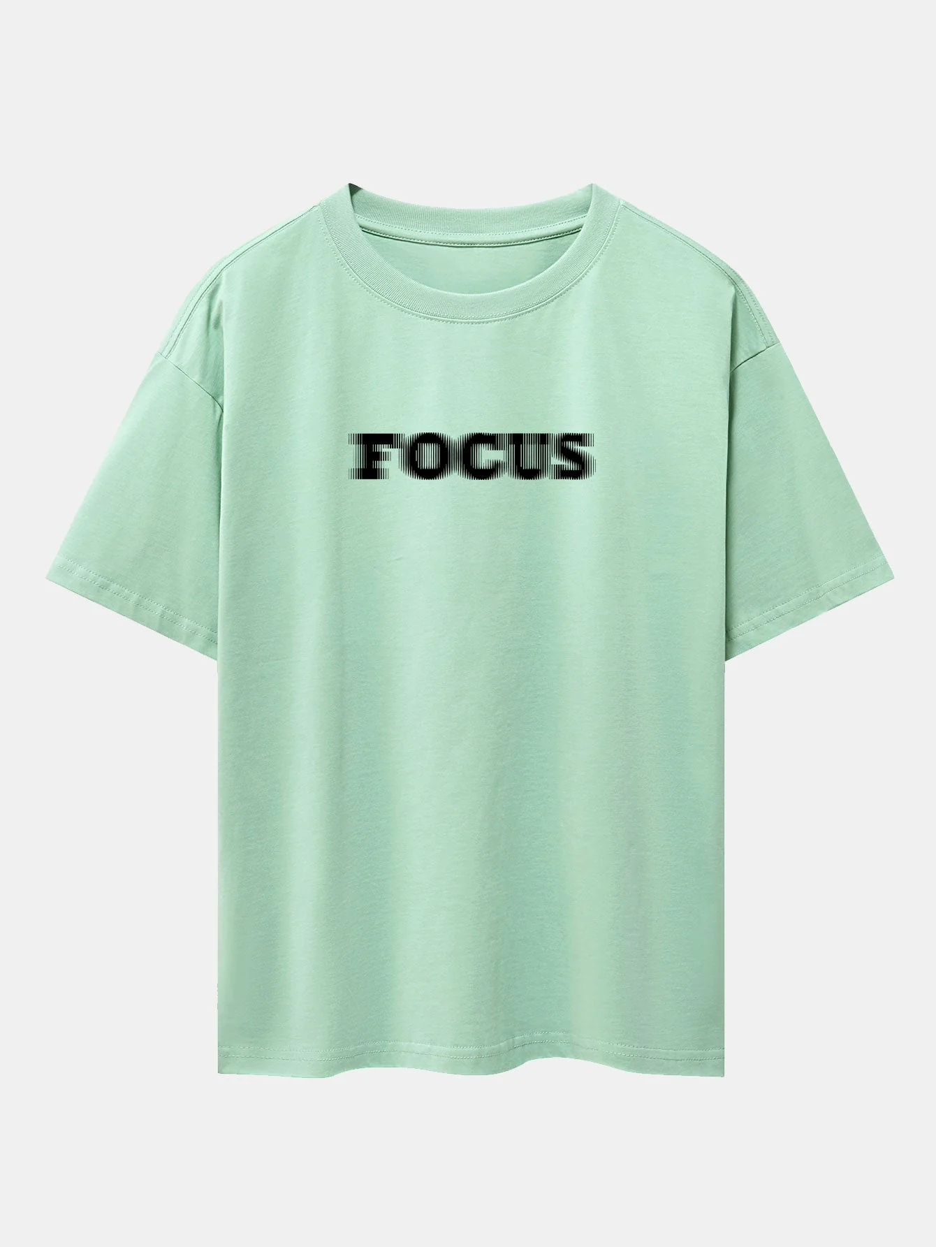 Wayne® | Vague Focus Print Drop Shoulder Oversize T-Shirt - Image 11