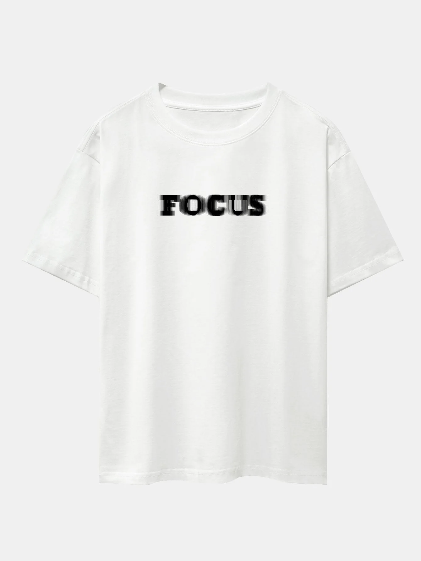 Wayne® | Vague Focus Print Drop Shoulder Oversize T-Shirt - Image 2