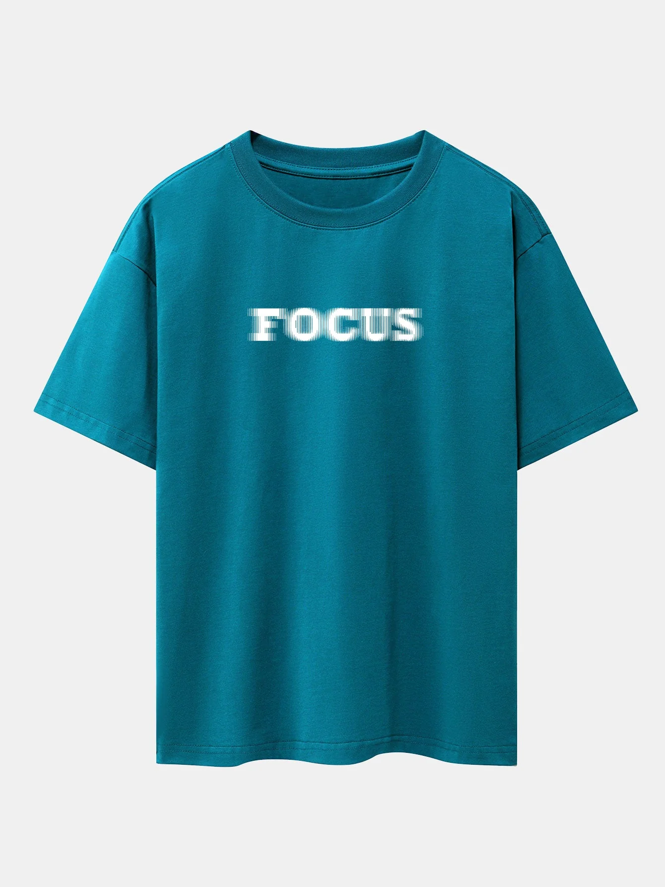 Wayne® | Vague Focus Print Drop Shoulder Oversize T-Shirt - Image 4