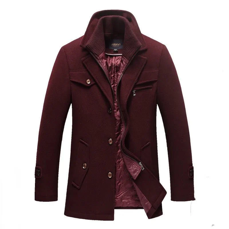 Wenceslaus | Long quilted coat with double zipper - Image 6