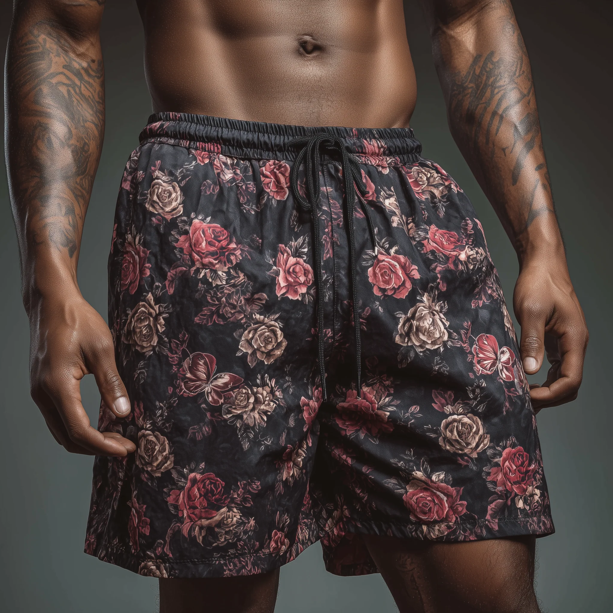 Wesley | Men'S Summer Fashion Printed Polyester Blended Casual Shorts - Image 2