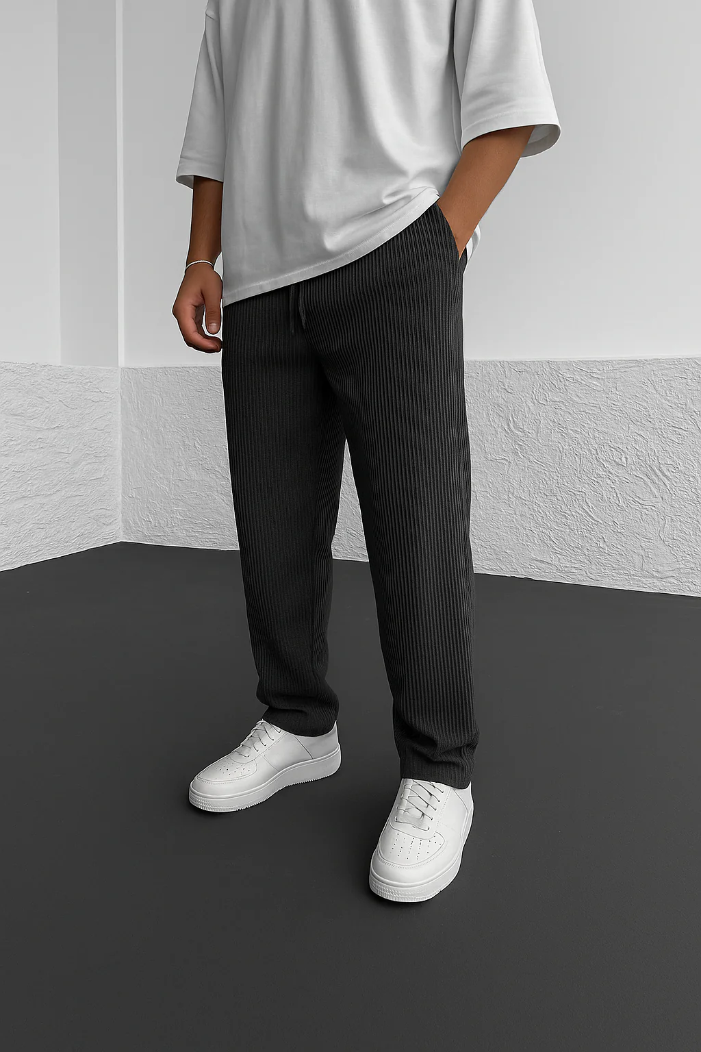 Wesley | Relaxed fit ribbed pants - Image 5