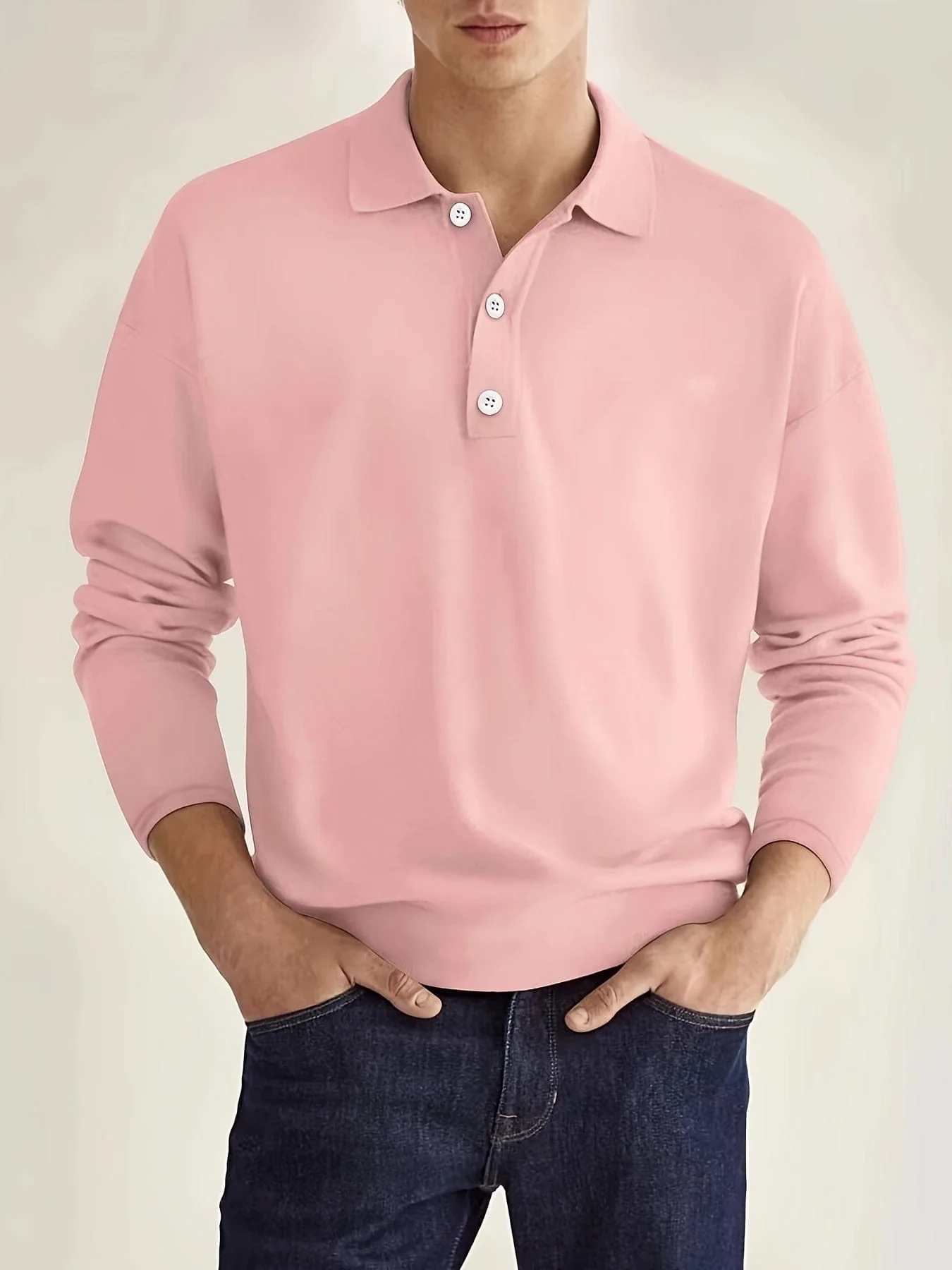 Weston® | Men'S Long Sleeve Polo Shirt - Image 2