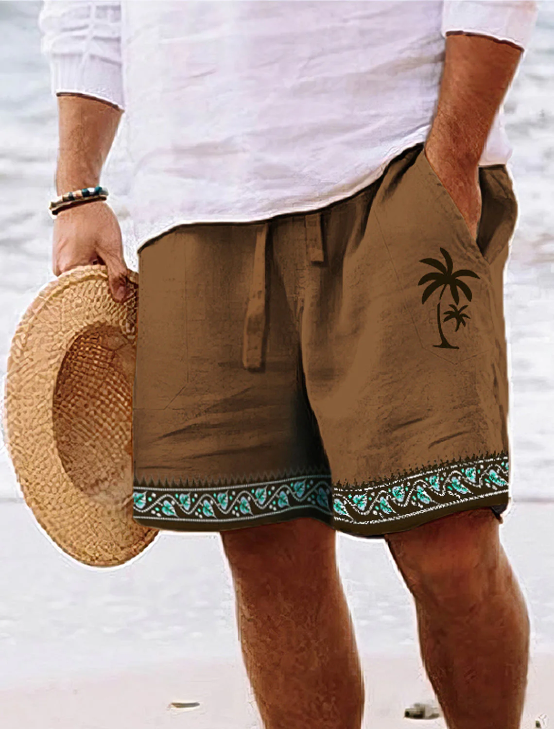 Wilder® | Summer Shorts For Men With Coconut Tree Design - Image 3