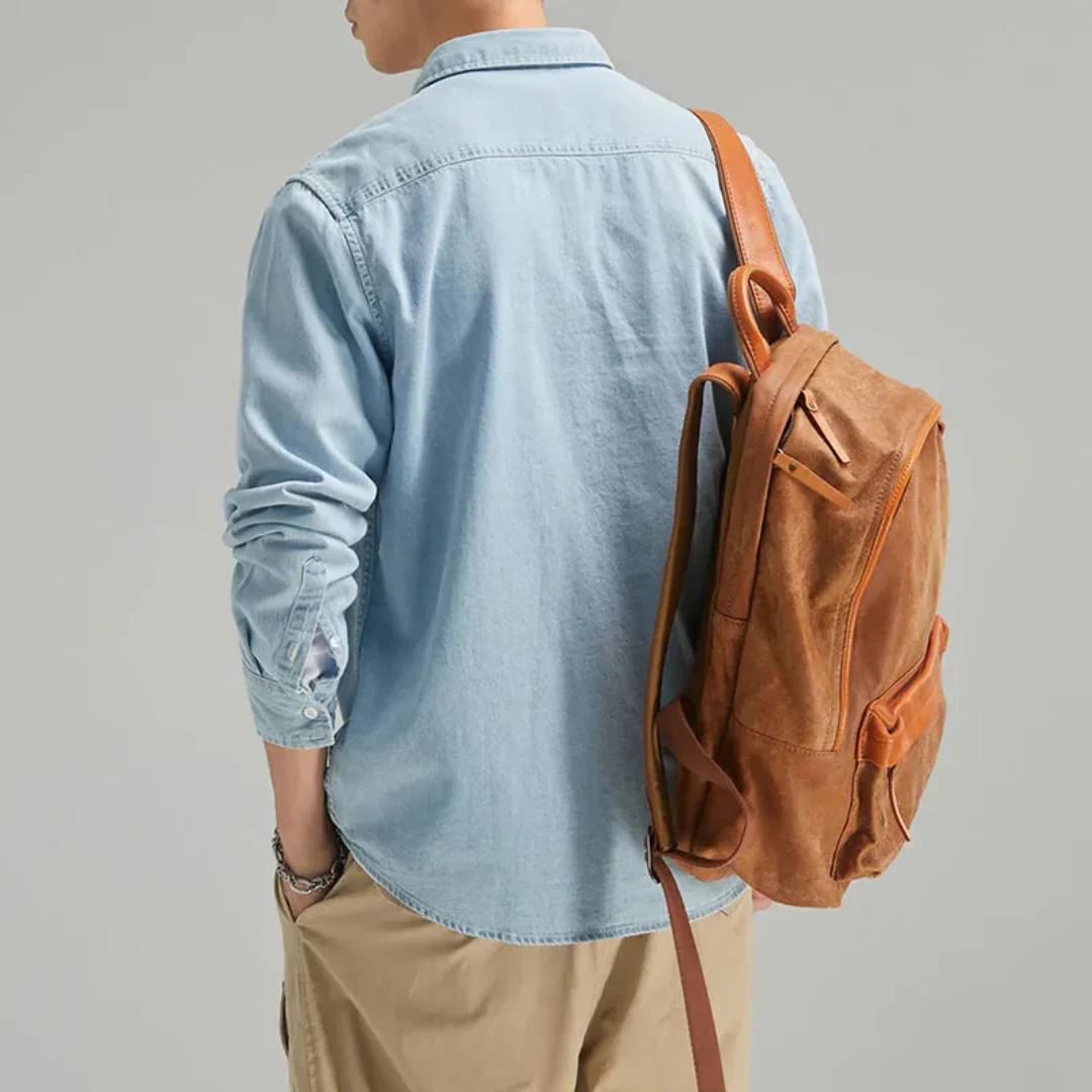 Wilfrido | Josh Classic Cotton Denim Shirt - Image 3