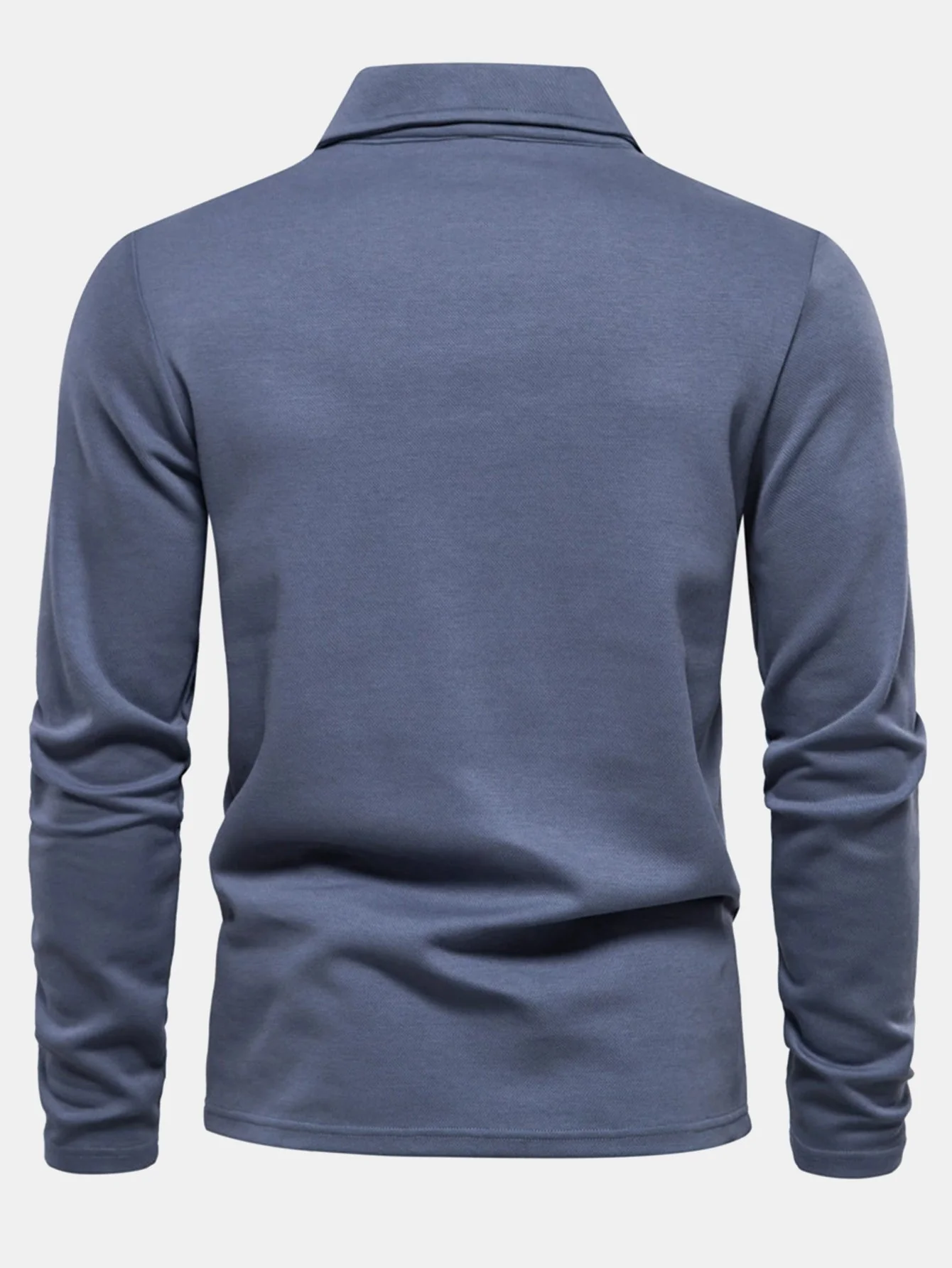 William | Long Sleeved V-Neck Polo Shirt - Image 2