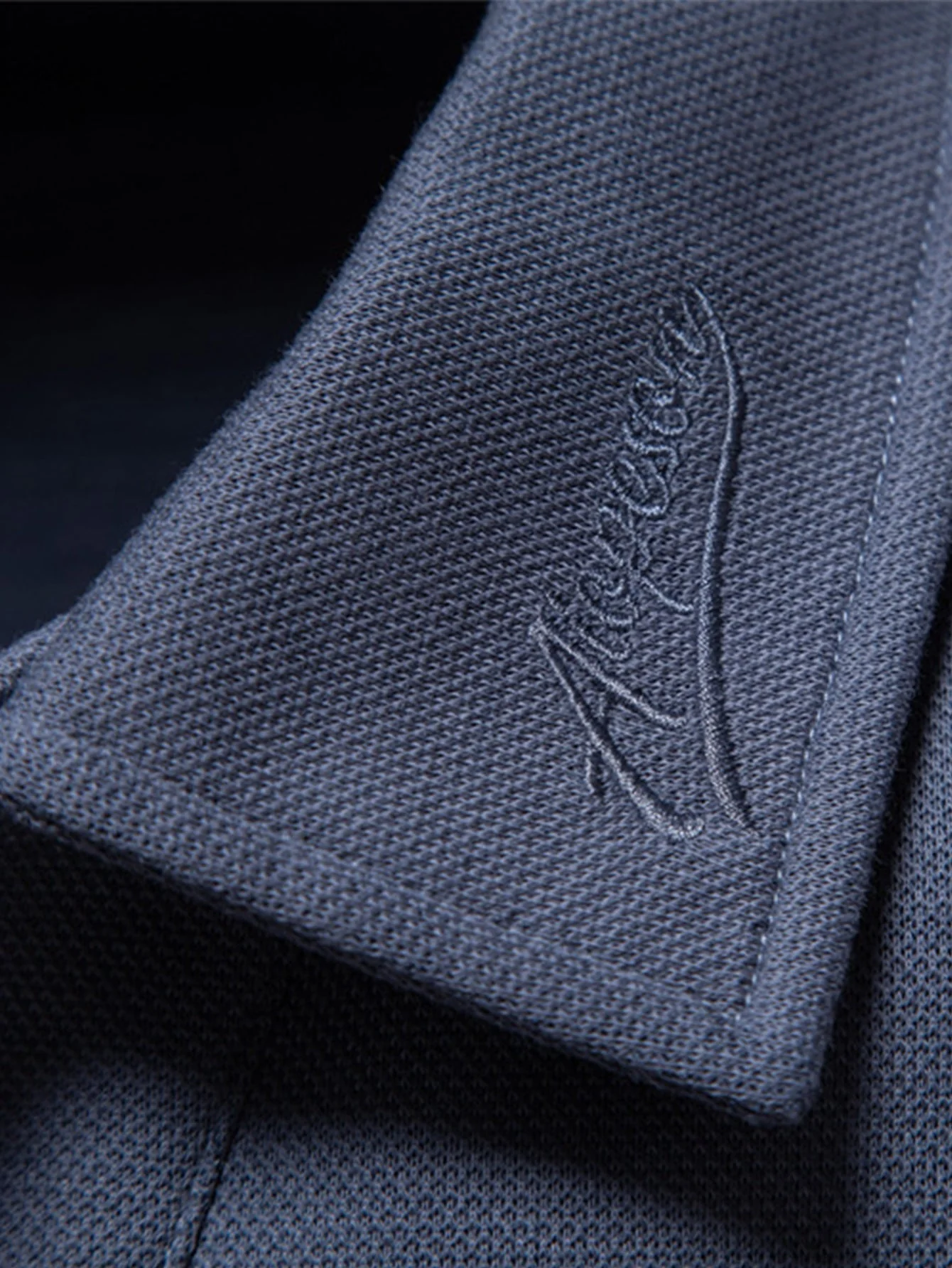 William | Long Sleeved V-Neck Polo Shirt - Image 7