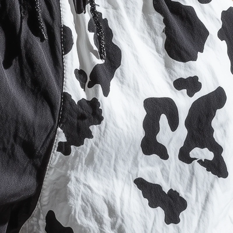 William | Men'S Summer Fashion Milk Pattern Printed Polyester Blended Sports Shorts - Image 3