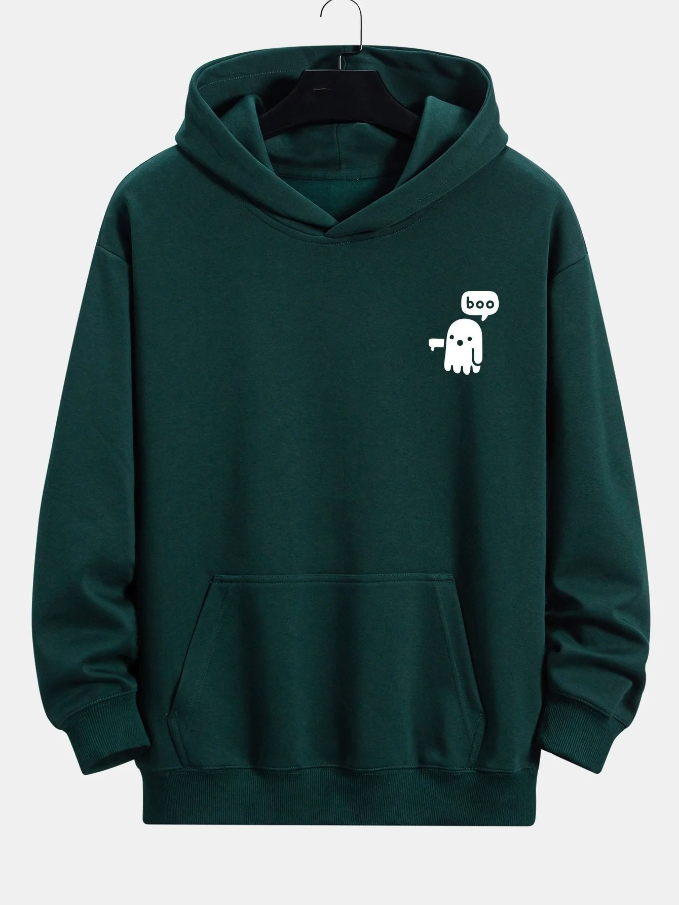 Winston | Boo Ghost Print Relax Fit Hoodie - Image 3