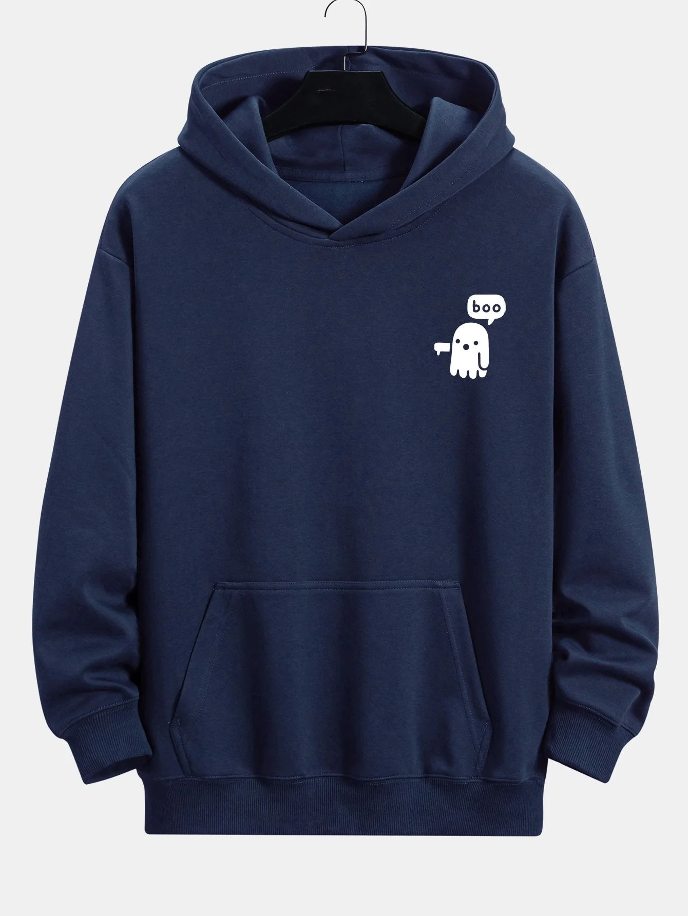 Winston | Boo Ghost Print Relax Fit Hoodie - Image 5