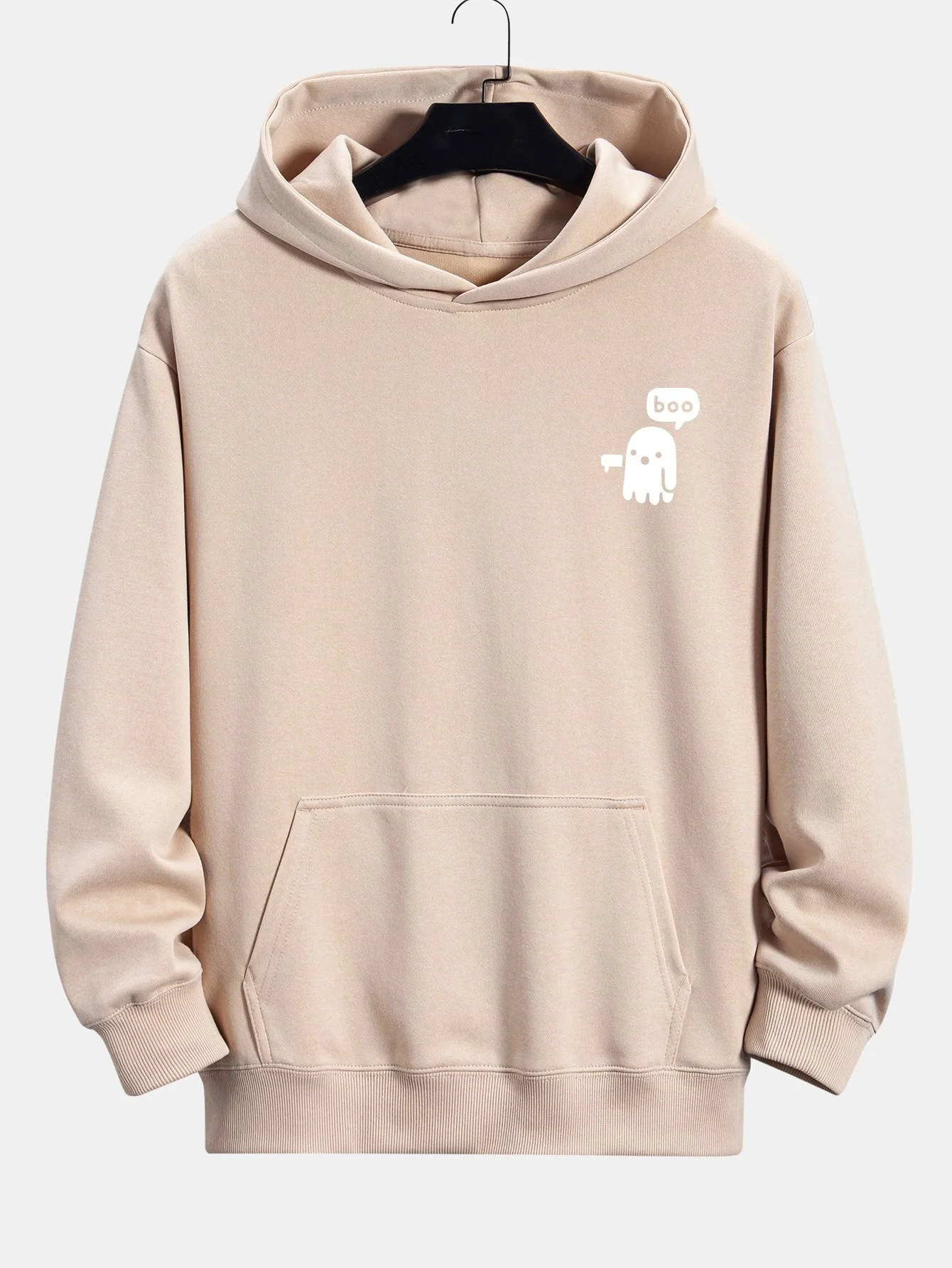 Winston | Boo Ghost Print Relax Fit Hoodie - Image 7